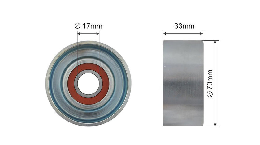 ROLA INTINZATOR CUREA TRANSMISIE, NISSAN NAVARA 05-, PATHFINDER 05-, TIIDA C11 05-12, MICRA 02-10, NOTE 05-11