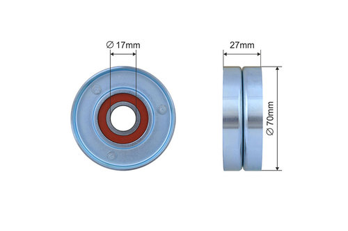 ROLA INTINZATOR CUREA TRANSMISIE, NISSAN QASHQAI I, TIIDA, X-TRAIL II; RENAULT CLIO III, FLUENCE, GR...