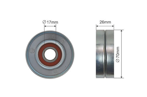 ROLA INTINZATOR CUREA TRANSMISIE, OPEL ADAM, AGILA, ASTRA G, ASTRA G CLASSIC, ASTRA H, ASTRA H CLASS...