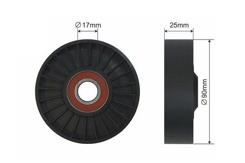 ROLA INTINZATOR CUREA TRANSMISIE, OPEL ASTRA G 2.0 dti 1999-,VECTRA B 2.0 dti 1997-,VECTRA C 2.0 dti...