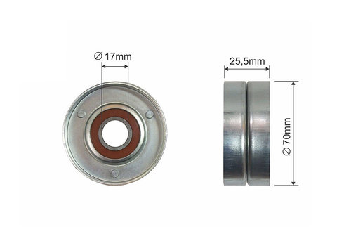 ROLA INTINZATOR CUREA TRANSMISIE, OPEL ASTRA H, ASTRA H GTC, COMBO, COMBO TOUR, CORSA C, CORSA D, ME...