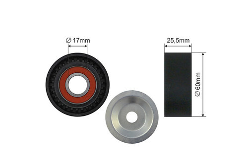 ROLA INTINZATOR CUREA TRANSMISIE, OPEL ASTRA J 10-15, INSIGNIA 09-, ZAFIRA 05-, CHEVROLET AVEO 09-13...