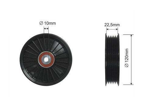 ROLA INTINZATOR CUREA TRANSMISIE, OPEL ASTRA J, ASTRA J GTC, ASTRA K, CASCADA, INSIGNIA A, INSIGNIA ...