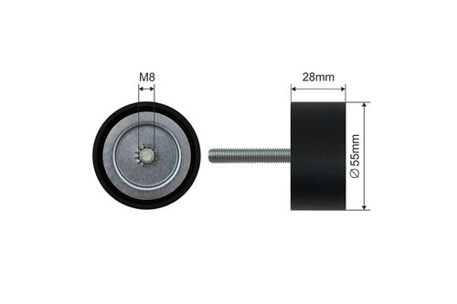 ROLA INTINZATOR CUREA TRANSMISIE, OPEL ASTRA J, ASTRA J GTC, ASTRA K, CASCADA, INSIGNIA A, INSIGNIA ...