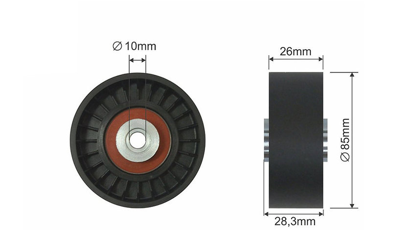 ROLA INTINZATOR CUREA TRANSMISIE, OPEL VECTRA C, VECTRA C GTS, RENAULT ESPACE IV, VEL SATIS, SAAB 9-5 3.0 d/3.5 07.01-