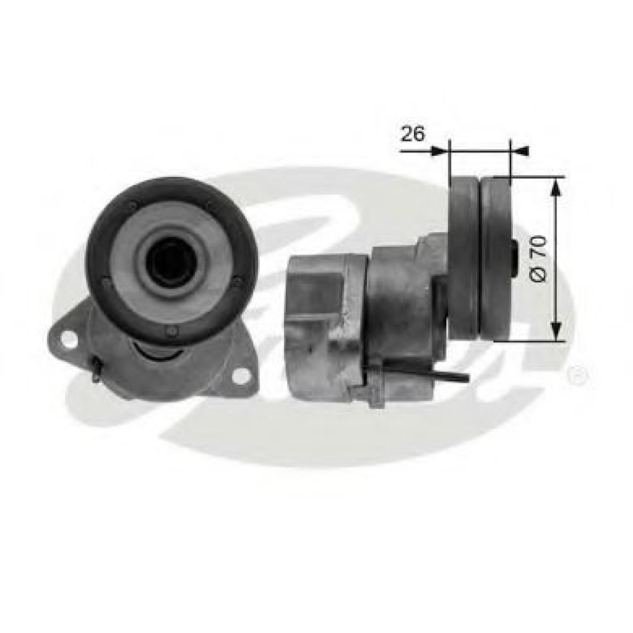 Rola intinzator,curea transmisie OPEL ZAFIRA A (F75) (1999 - 2005) GATES T38154 piesa NOUA