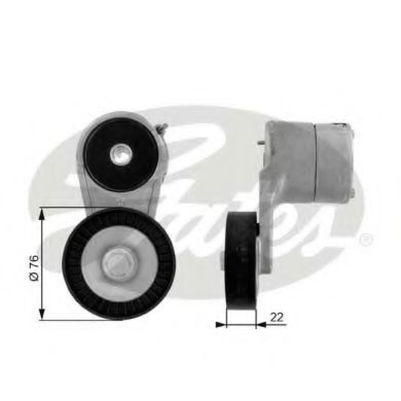 Rola intinzator,curea transmisie OPEL ZAFIRA A (F75) (1999 - 2005) GATES T38212 piesa NOUA