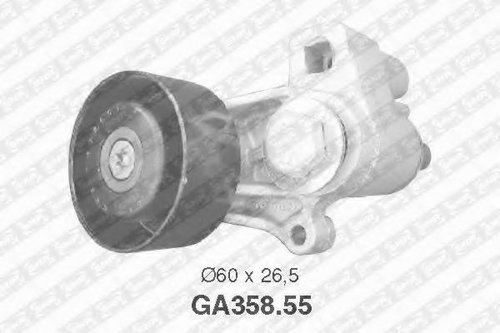 Rola intinzator,curea transmisie PEUGEOT 306 (7B, N3, N5) (1993 - 2003) SNR GA358.55 piesa NOUA