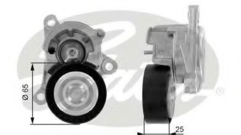 Rola intinzator,curea transmisie PEUGEOT 307 Estate (3E) (2002 - 2016) GATES T38320 piesa NOUA