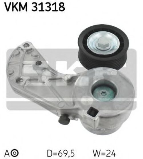 Rola intinzator,curea transmisie PORSCHE CAYENNE (92A) (2010 - 2016) SKF VKM 31318 piesa NOUA