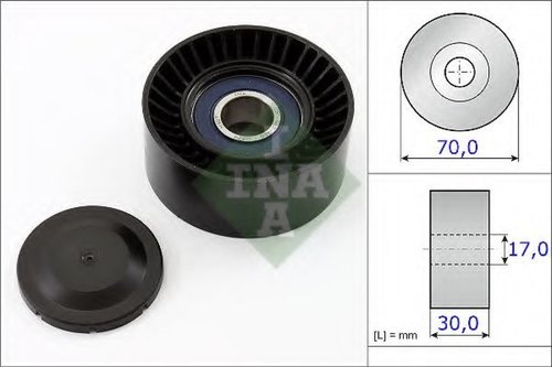 Rola intinzator,curea transmisie PORSCHE CAYENNE (92A) (2010 - 2016) INA 531 0873 10 piesa NOUA