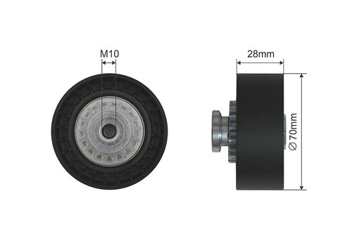 ROLA INTINZATOR CUREA TRANSMISIE, RENAULT CLIO I, ESPACE III, LAGUNA I, MEGANE I, MEGANE I CLASSIC, ...