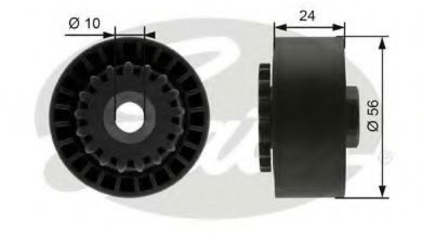 Rola intinzator,curea transmisie RENAULT TWINGO I (C06) (1993 - 2012) GATES T39056 piesa NOUA