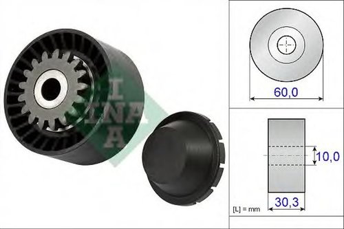 Rola intinzator,curea transmisie RENAULT TWINGO II (CN0) (2007 - 2014) INA 531 0811 10 piesa NOUA