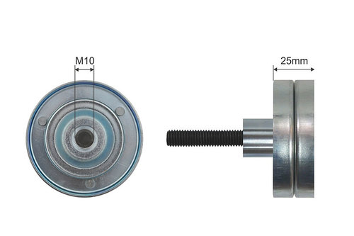 ROLA INTINZATOR CUREA TRANSMISIE, SEAT ALHAMBRA, IBIZA V; SKODA FABIA, VW EOS, GOLF V, VI, JETTA III...