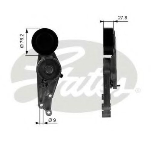 Rola intinzator,curea transmisie SEAT EXEO (3R2) (2008 - 2016) GATES T38207 piesa NOUA