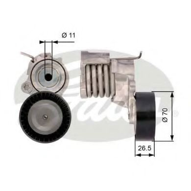 Rola intinzator,curea transmisie SEAT IBIZA V ST (6J8, 6P8) (2010 - 2016) GATES T39115 piesa NOUA