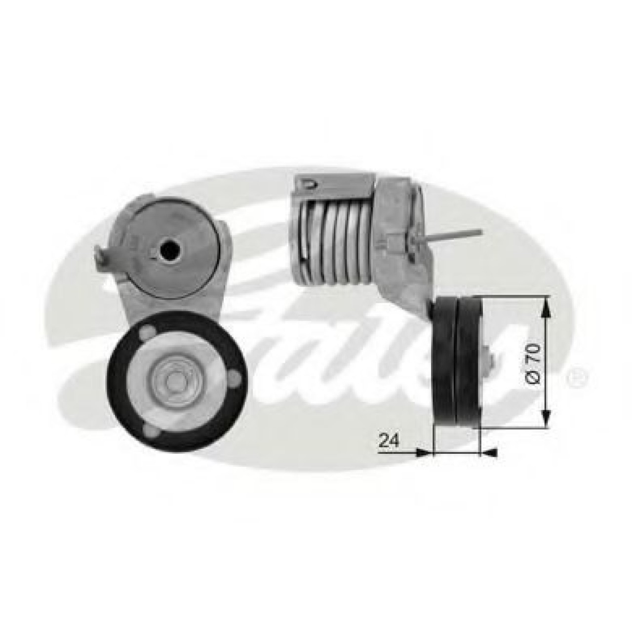 Rola intinzator,curea transmisie SEAT LEON (1M1) (1999 - 2006) GATES T38282 piesa NOUA