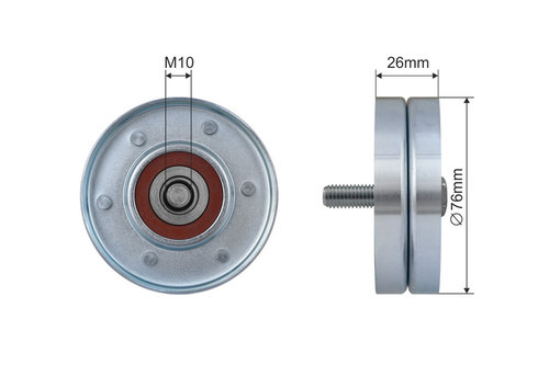 ROLA INTINZATOR CUREA TRANSMISIE, SEAT LEON, TOLEDO II; SKODA OCTAVIA I; VW BORA, BORA I, GOLF IV 1....