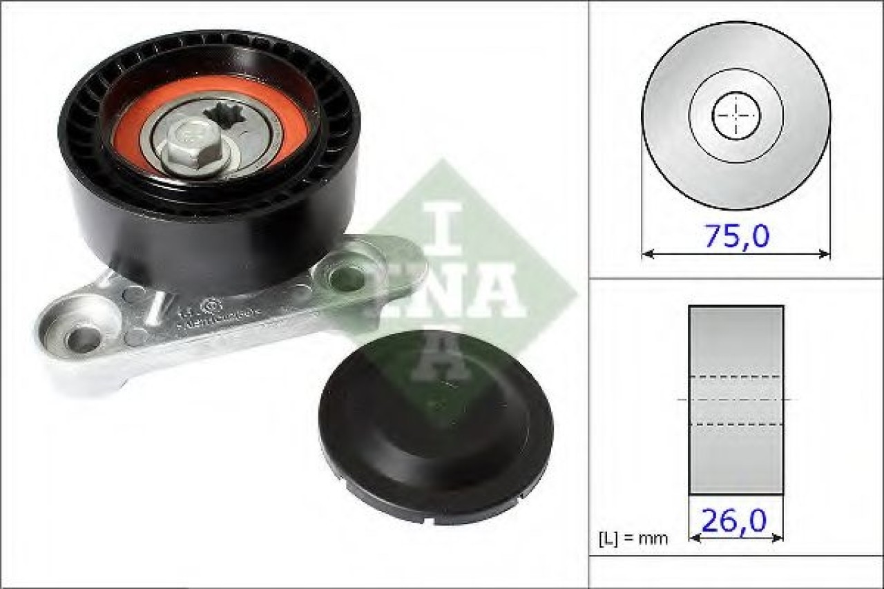 Rola intinzator,curea transmisie SKODA FABIA III Combi (NJ5) (2014 - 2016) INA 531 0871 10 piesa NOUA