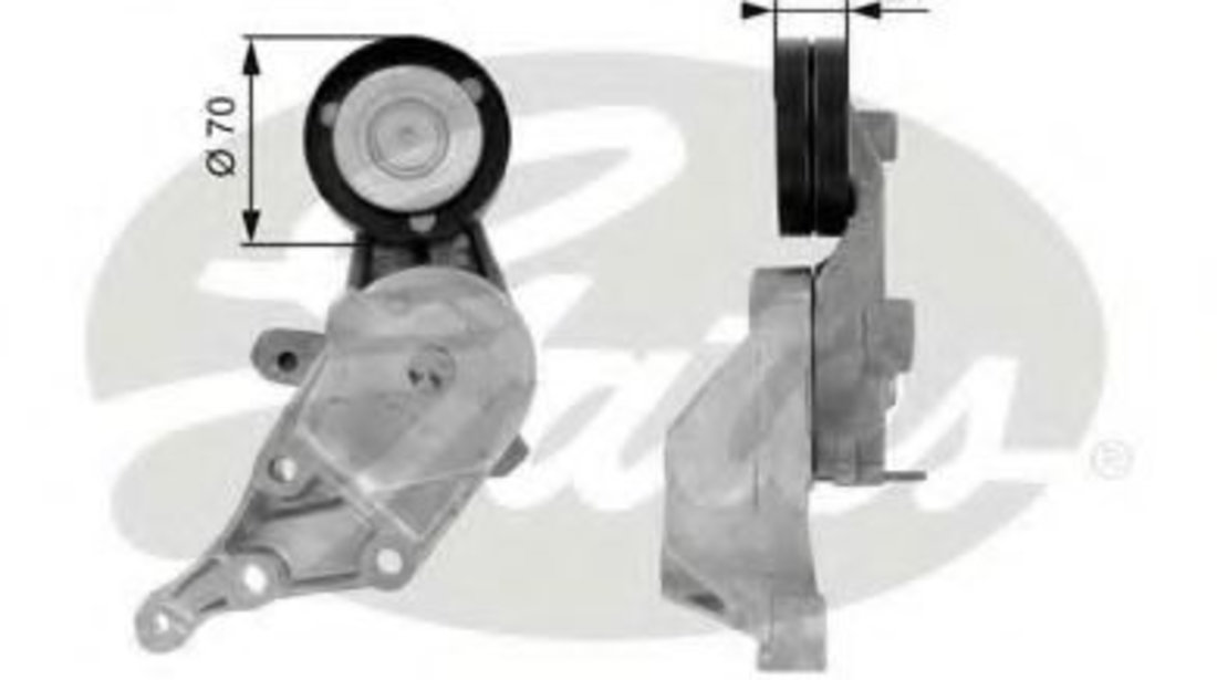 Rola intinzator,curea transmisie SKODA OCTAVIA I Combi (1U5) (1998 - 2010) GATES T38387 piesa NOUA