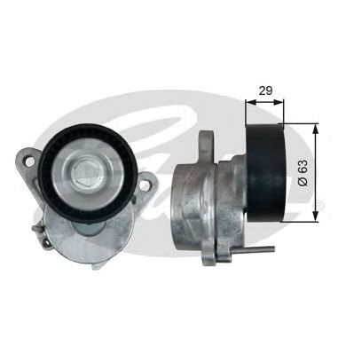 Rola intinzator,curea transmisie SKODA OCTAVIA III (5E3) (2012 - 2016) GATES T39292 piesa NOUA