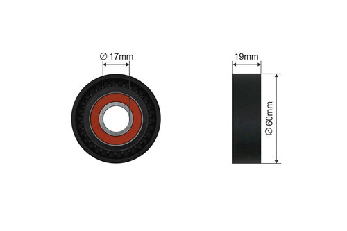 ROLA INTINZATOR CUREA TRANSMISIE, SMART FORTWO 1.0 01.07-