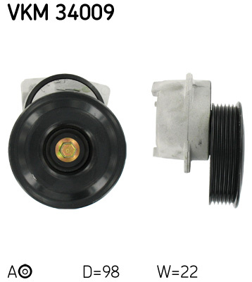 Rola intinzator,curea transmisie stanga (VKM34009 SKF) FORD
