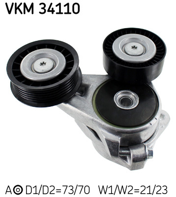 Rola intinzator,curea transmisie superior stanga (VKM34110 SKF) FORD