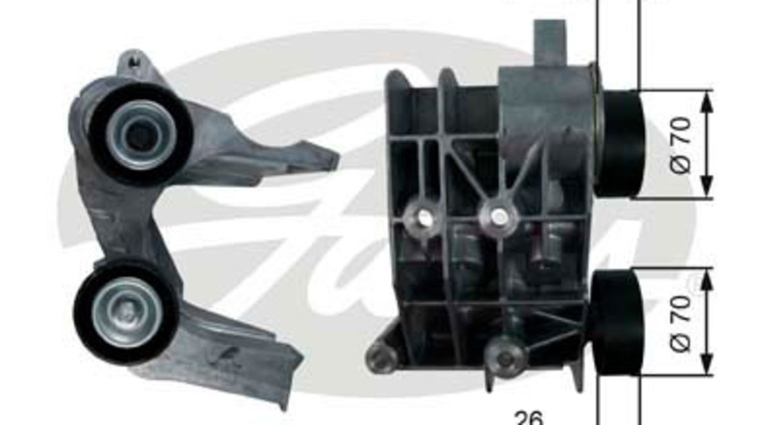 Rola intinzator,curea transmisie (T36107 GAT) FORD,FORD AFRICA,FORD ASIA / OCEANIA