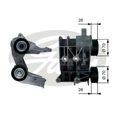 Rola intinzator,curea transmisie (T36107 GAT) FORD,FORD AFRICA,FORD ASIA / OCEANIA