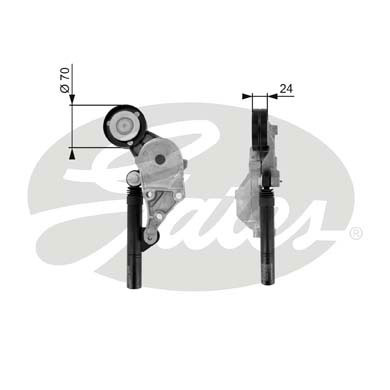 Rola intinzator,curea transmisie (T38192 GAT) AUDI,SEAT,SKODA,VW