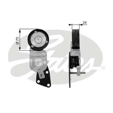 Rola intinzator,curea transmisie (T38426 GAT) SEAT,SKODA,VW