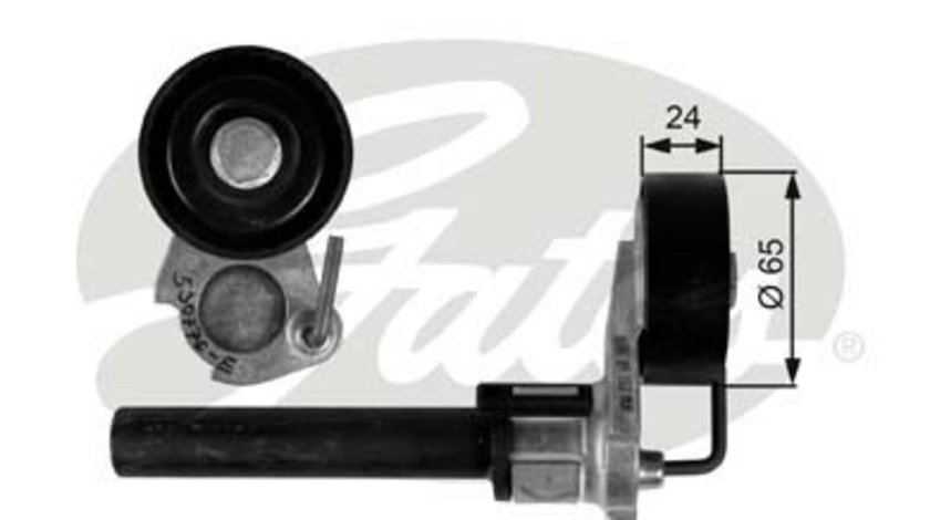 Rola intinzator,curea transmisie (T39087 GAT) AUDI,SEAT,SKODA,VW