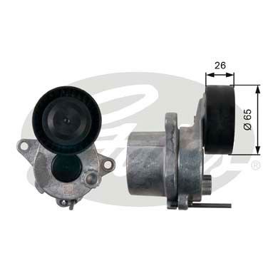 Rola intinzator,curea transmisie (T39165 GATES) DODGE,JEEP,MERCEDES-BENZ