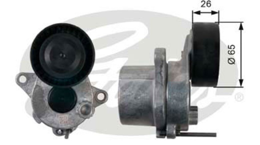 Rola intinzator,curea transmisie (T39165 GATES) DODGE,JEEP,MERCEDES-BENZ