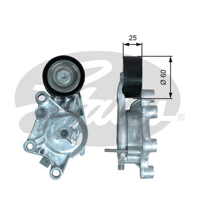 Rola intinzator,curea transmisie (T39374 GAT) Citroen,DS,OPEL,PEUGEOT,VAUXHALL