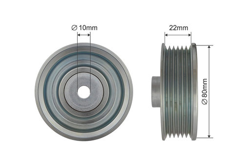 ROLA INTINZATOR CUREA TRANSMISIE, TOYOTA AURIS, AVENSIS, COROLLA, MR2 III 1.4/1.6/1.8 10.99-11.13