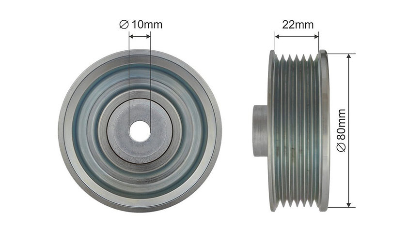 ROLA INTINZATOR CUREA TRANSMISIE, TOYOTA AURIS, AVENSIS, COROLLA, MR2 III 1.4/1.6/1.8 10.99-11.13