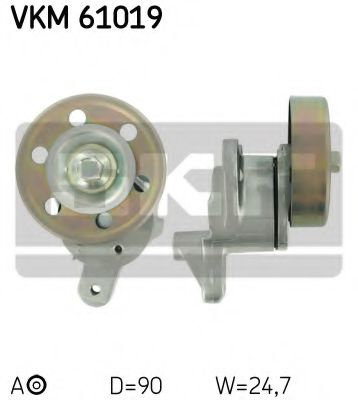 Rola intinzator,curea transmisie TOYOTA COROLLA Verso (ZDE12, CDE12) (2001 - 2004) SKF VKM 61019 pie...