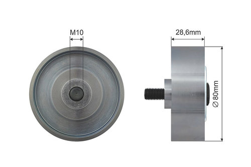 ROLA INTINZATOR CUREA TRANSMISIE, TOYOTA DYNA, HIACE IV, HILUX VI, HILUX VII, LAND CRUISER 90, LAND ...