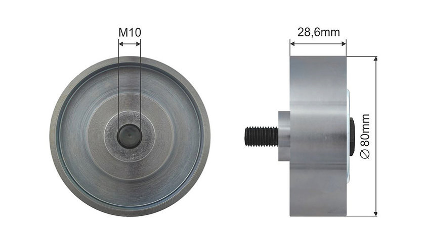 ROLA INTINZATOR CUREA TRANSMISIE, TOYOTA DYNA, HIACE IV, HILUX VI, HILUX VII, LAND CRUISER 90, LAND CRUISER PRADO 2.5D/3.0 d 08.00-