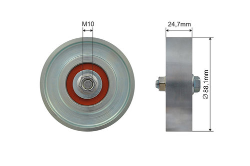 ROLA INTINZATOR CUREA TRANSMISIE, TOYOTA YARIS 1.0/1.3 04.99-11.10