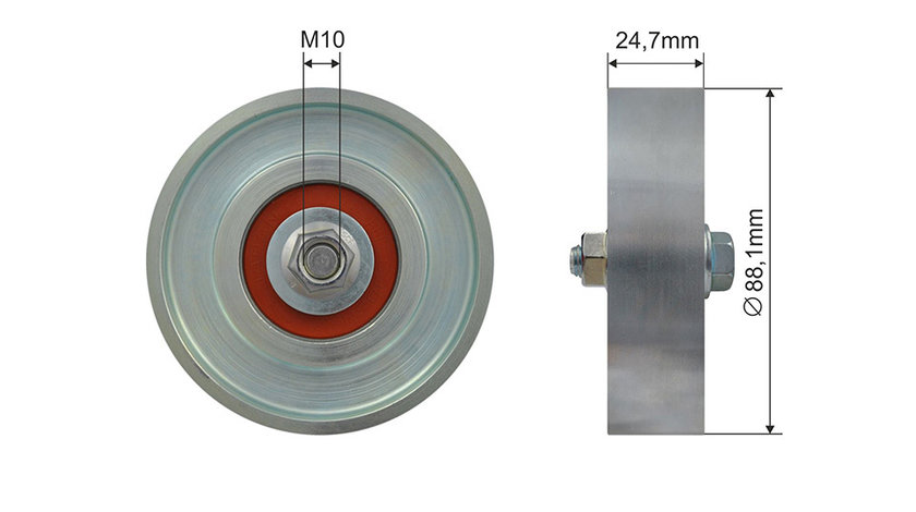 ROLA INTINZATOR CUREA TRANSMISIE, TOYOTA YARIS 1.0/1.3 04.99-11.10