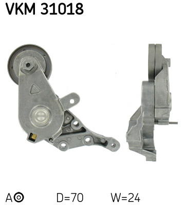 Rola intinzator,curea transmisie (VKM31018 SKF) AUDI,SEAT,SKODA,VW