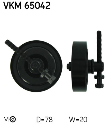 Rola intinzator,curea transmisie (VKM65042 SKF) HYUNDAI,KIA