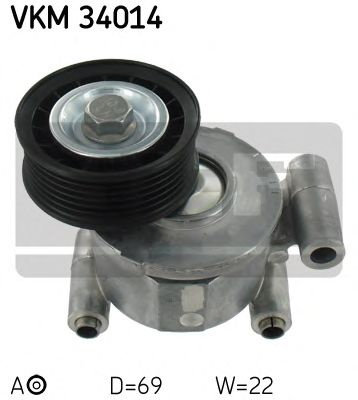 Rola intinzator,curea transmisie VOLVO C30 (2006 - 2012) SKF VKM 34014 piesa NOUA