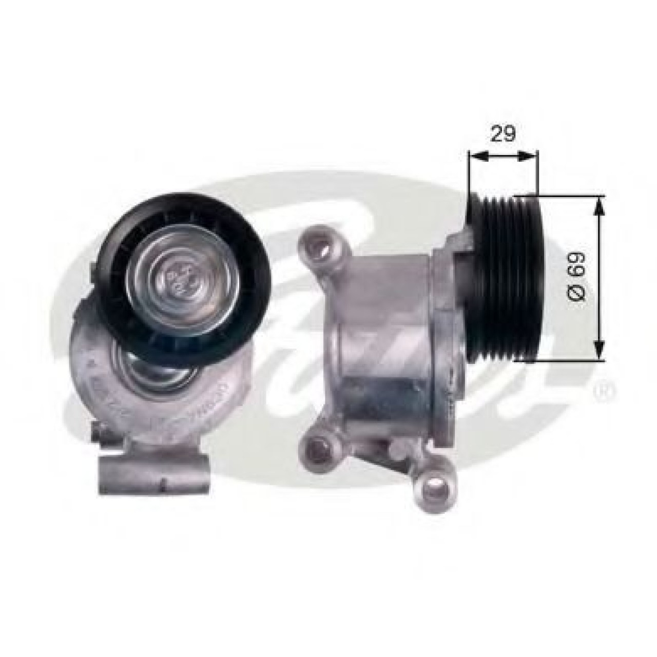 Rola intinzator,curea transmisie VOLVO S40 II (MS) (2004 - 2016) GATES T38318 piesa NOUA