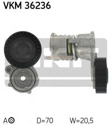 Rola intinzator,curea transmisie VOLVO V50 (MW) (2004 - 2016) SKF VKM 36236 piesa NOUA