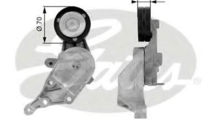 Rola intinzator,curea transmisie VW BORA (1J2) (1998 - 2005) GATES T38387 piesa NOUA